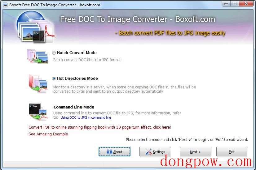 Boxoft Free DOC to Image Converter