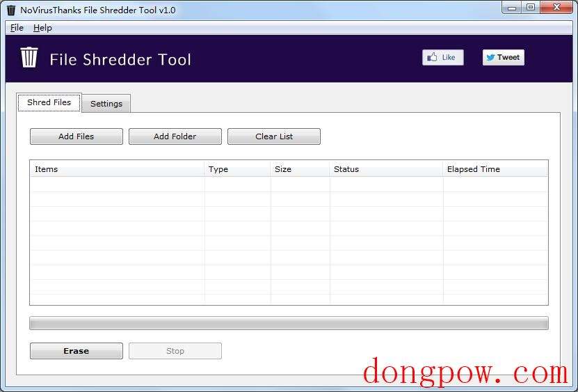 NoVirusThanks File Shredder Tool