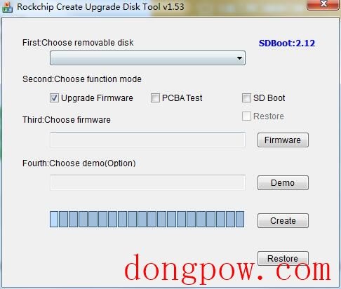 Rockchip Create Upgrade Disk tool