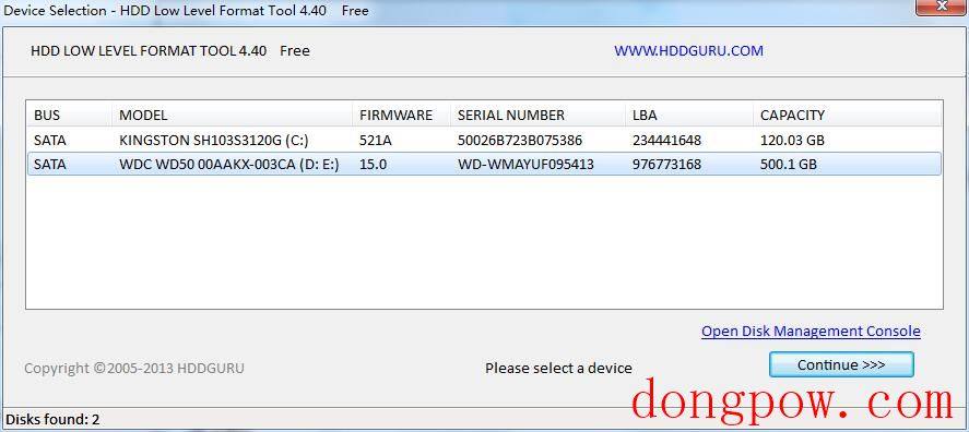 HDD Low Level Format Tool