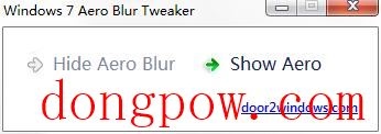 Windows 7 Aero Blur Tweaker