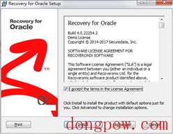 Recovery for Oracle