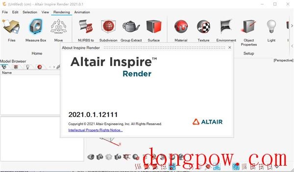 Altair Inspire Render 2021