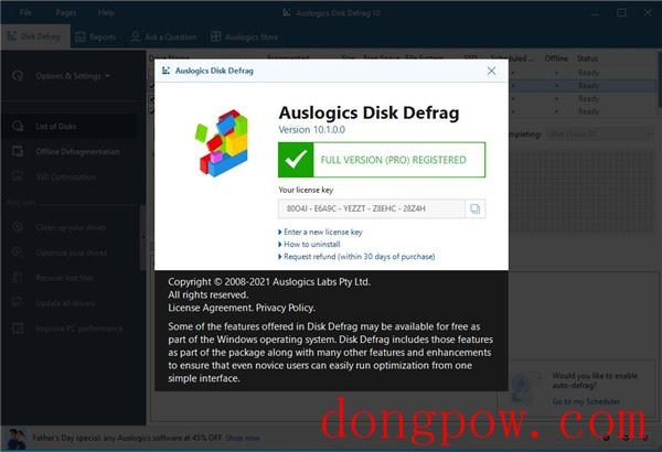 Auslogics Disk Defrag Pro