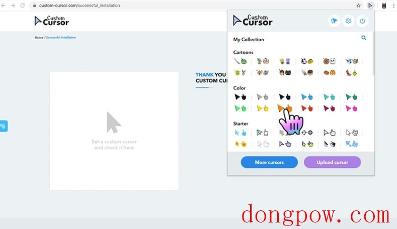 Custom Cursor for Chrome