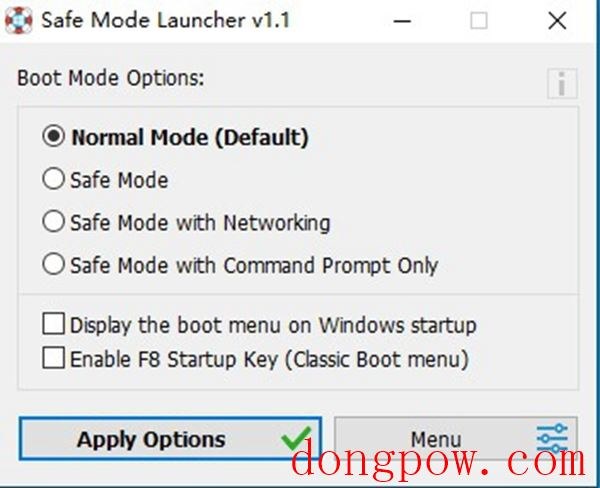 Safe Mode Launcher