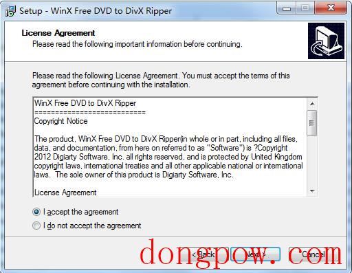 WinX Free DVD to DivX Ripper