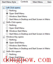 Settings For Open Shell Menu