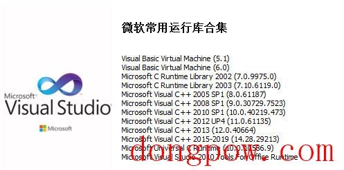 微软常用运行库合集