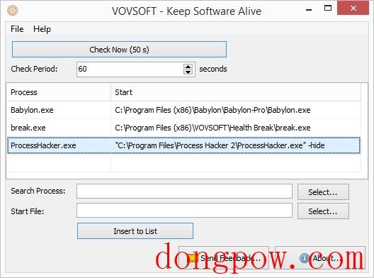 VovSoft Keep Software Alive