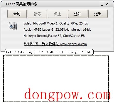 freez屏幕视频捕捉(Freez Screen Video Capture) V1.21 绿色中文版