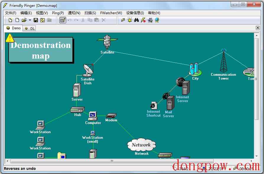 FPinger(网络拓扑图制作软件) V5.0 汉化版