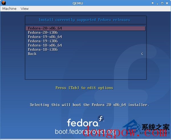  Linux通过BFO安装Fedora的步骤