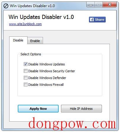 Win Updates Disabler(Win10更新屏蔽工具) V1.0 绿色版