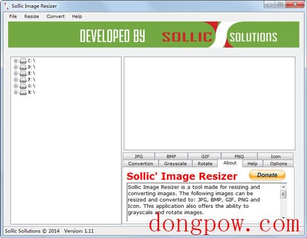 Sollic Image Resizer(图片大小转换器) V1.11 绿色版