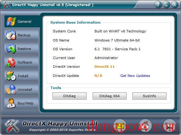 DirectX Happy Uninstall(卸载工具) V6.5