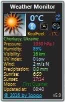 天气桌面小工具(weather monitor) V5.9