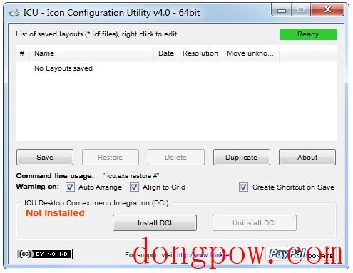 Icon Configuration Utility(桌面图标管理软件) V4.0 英文绿色版