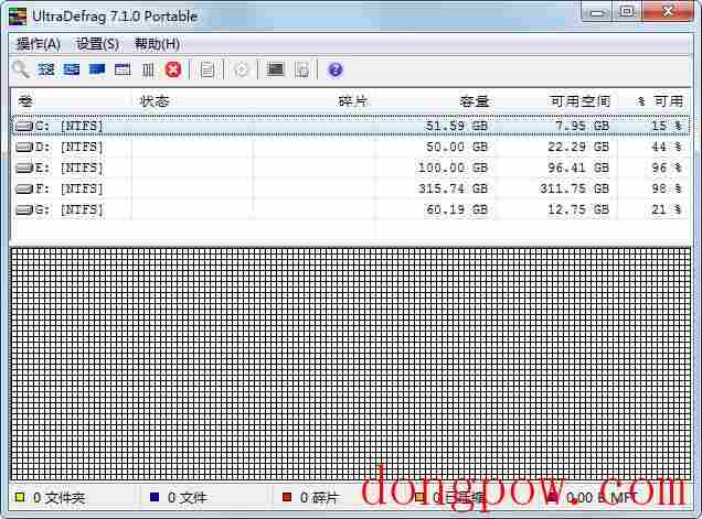 UltraDefrag(磁盘整理工具) V7.1.0 多国语言绿色便携版