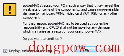 powerMAX(电脑拷机测试软件) V1.00.1 绿色版