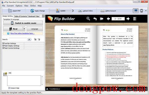 eFlip Standard(翻页书创建工具) V4.3.4 官方版