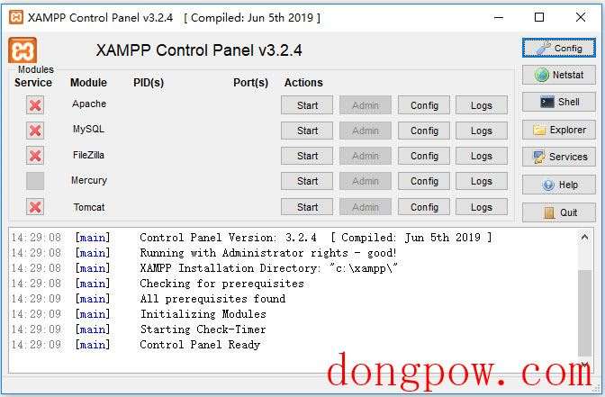 XAMPP(建站集成软件包) V7.3.8.1 多国语言版