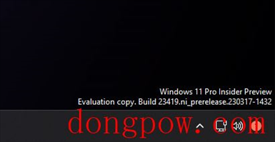 Win11 Build 23419 预览版隐藏特性，系统托盘可隐藏时间和日期显示