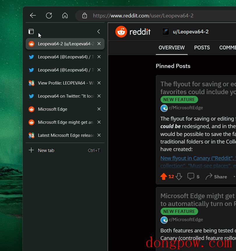 微软 Edge 浏览器新特性：可自动分组相似标签页