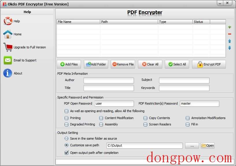 Okdo PDF Encrypter