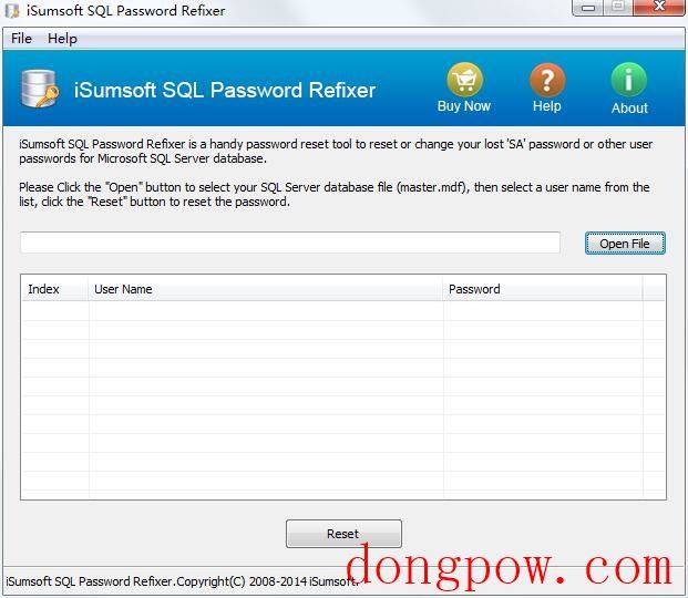 iSumsoft SQL Password Refixer