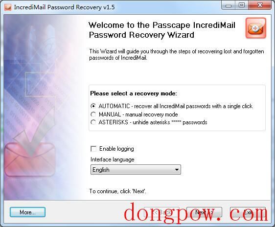 IncrediMail Password Recovery