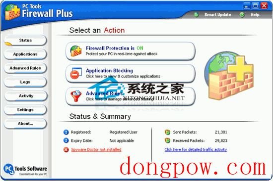  PC Tools Firewall Plus(控制网络流量) V5.0.0.38 多国语言安装