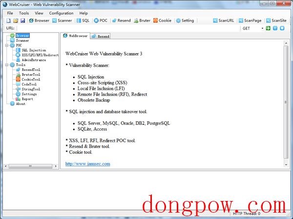  WebCruiser漏洞扫描器 V3.5.0 绿色版