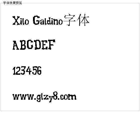 Xilo Galdino字体