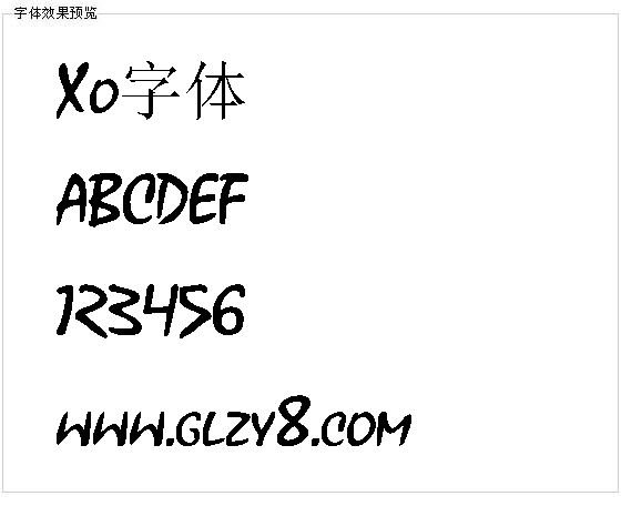 Xo字体