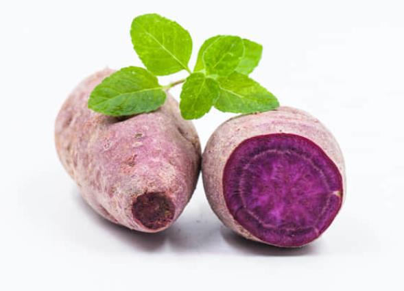 紫薯蒸完是绿色怎么回事 花