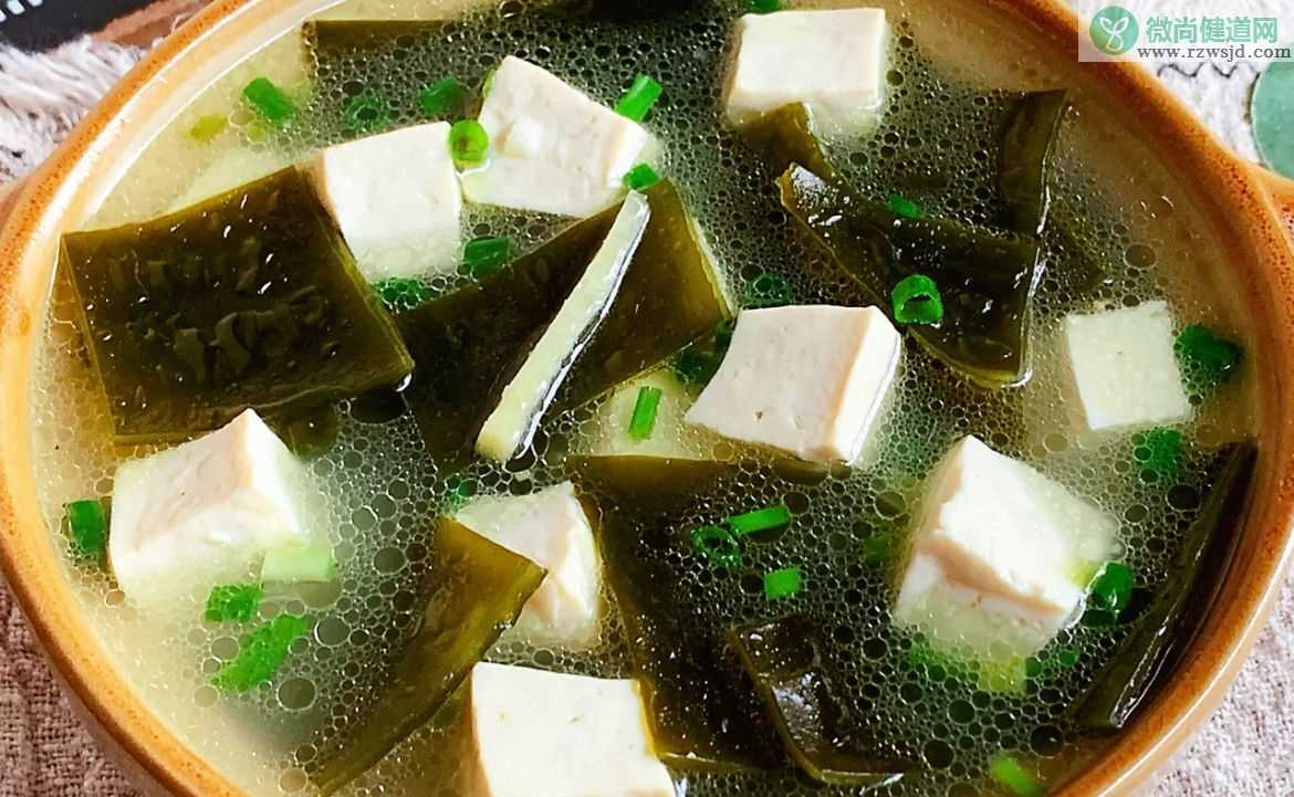 适合天热喝的海带豆腐汤，低脂