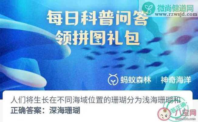 人们将生长在不同海域位置的珊瑚分为浅海珊瑚和 神