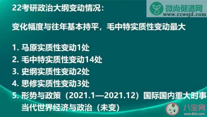 2022年考研大纲和往年相比有什么变化 2022考研大纲难不难