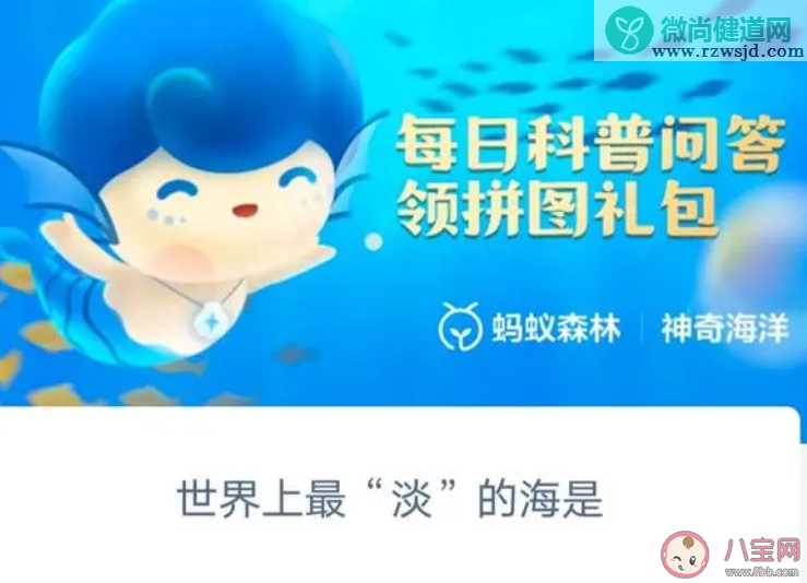 世界上最淡的海是红海还是波罗的海 蚂蚁森林神奇海洋10月8日答案