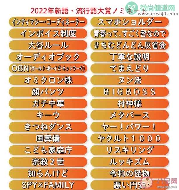 正宗中餐成日本2022年流行语