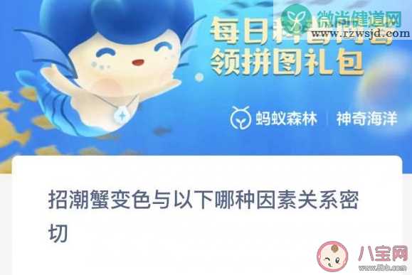 招潮蟹变色与以下哪种因素关