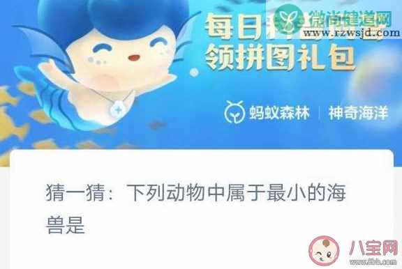 神奇海洋2月9日答案：下列动物中属于最小的海兽是什么