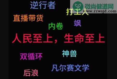 2020年度十大流行语公布 年