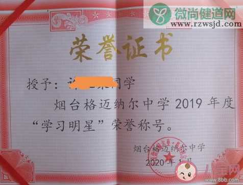 儿子获得荣誉证书发朋友圈说说 晒儿子荣誉证书心情感言句子