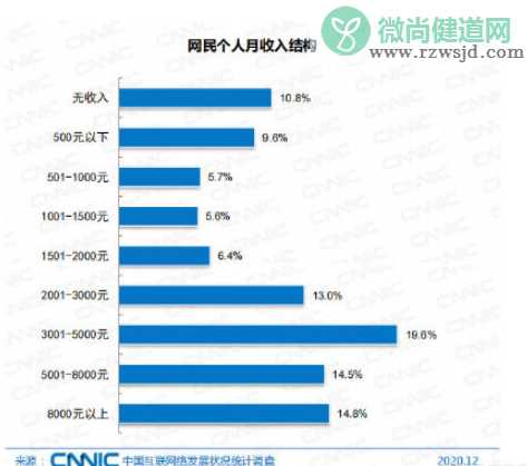 仅三成网民月收入在5000元以上是怎么回事 我国学生网民占比最多为什么