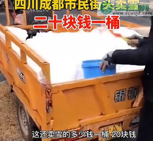 成都市民街头卖雪是真的吗 