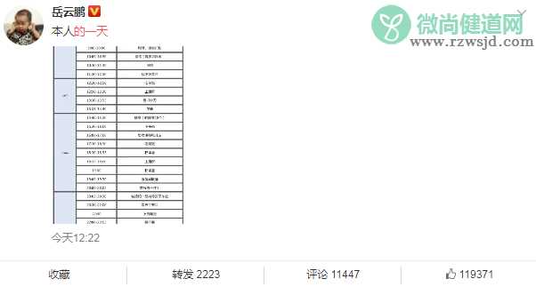 岳云鹏的一天是怎么回事 岳云鹏的一天时间安排表