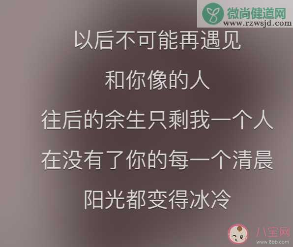 抖音以后不可能再遇见和你像的人是什么歌 不可能再遇见完整版歌词内容分享