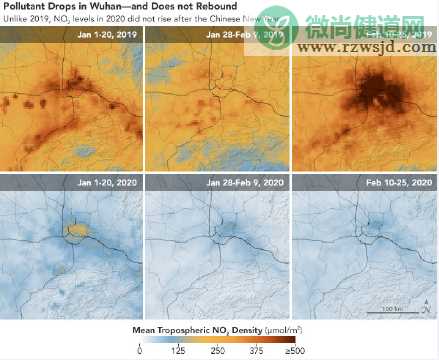 中国空气中的二氧化氮含量下降怎么回事 和疫情有关吗